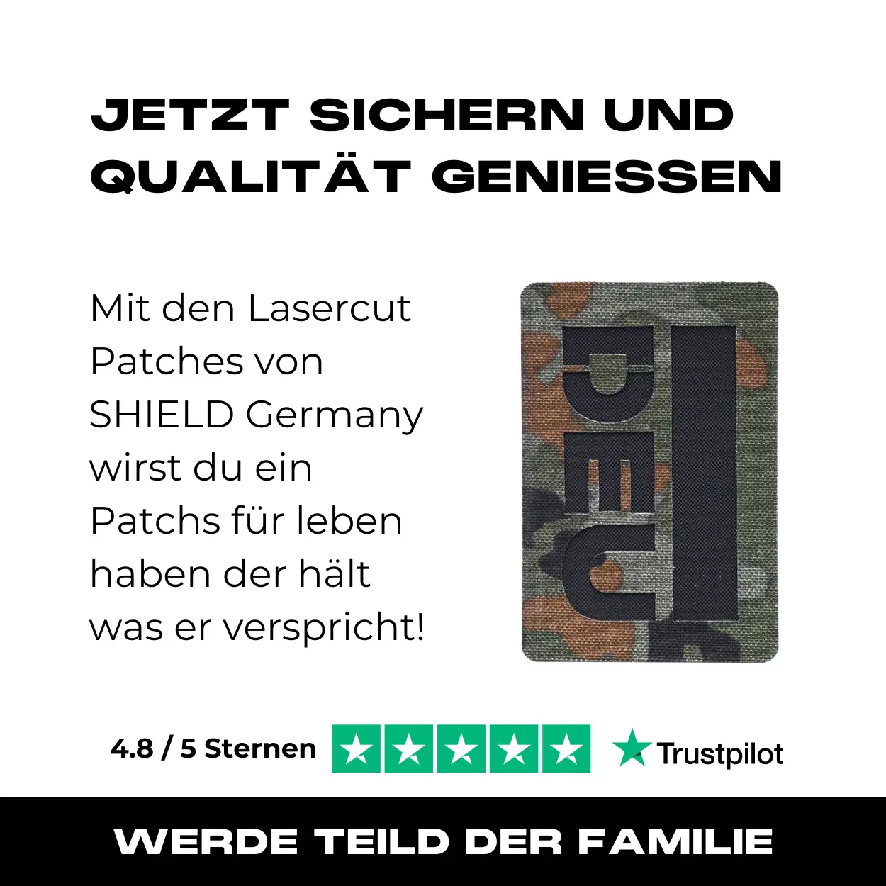 Lasercut Patch - DEU - 5 Farben Flecktarn - Image 7