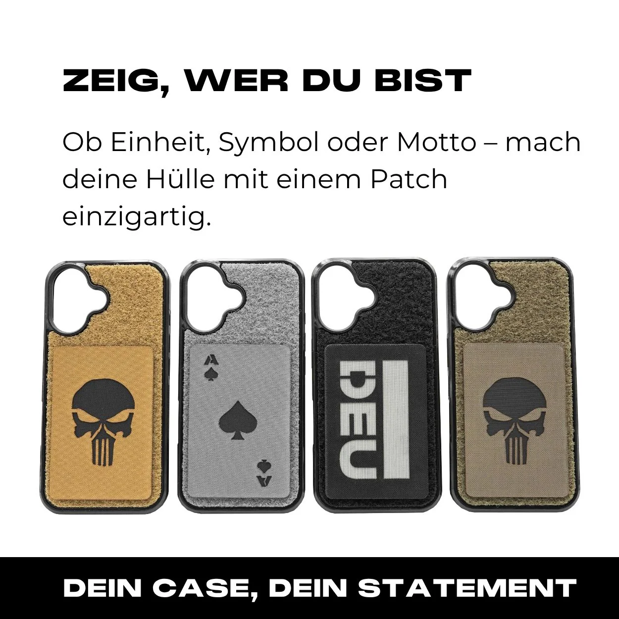 Tactical Case mit Wolfgrey Flauschklett - iPhone 16 Reihe - Image 4