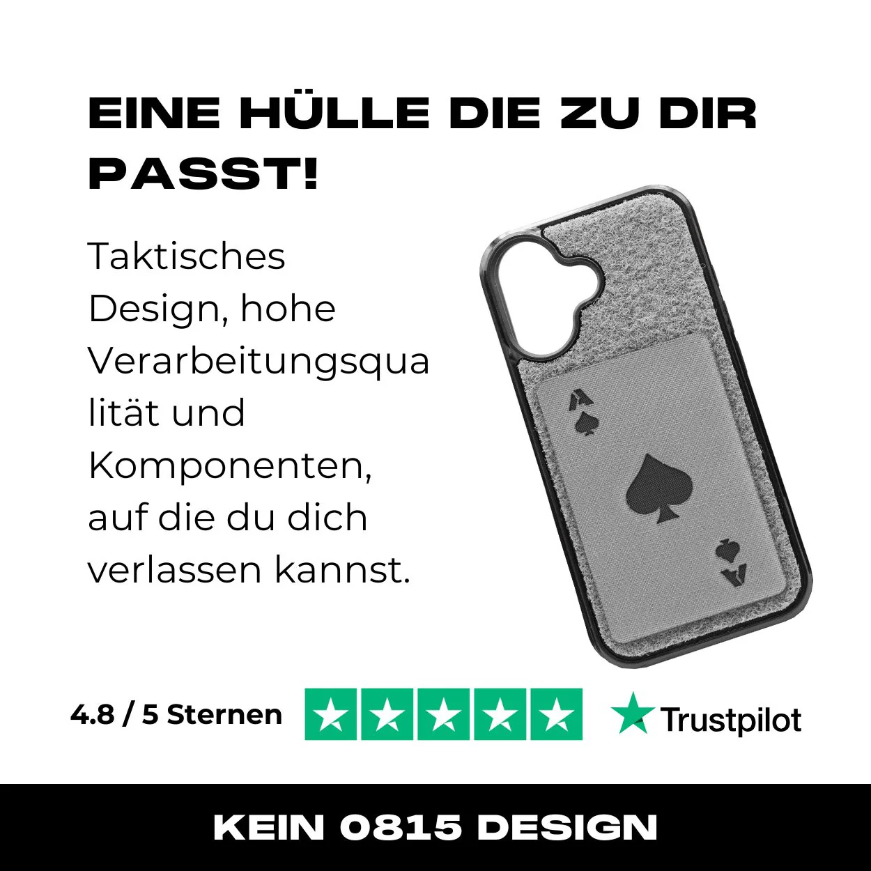 Tactical Case mit Wolfgrey Flauschklett - iPhone 16 Reihe - Image 7