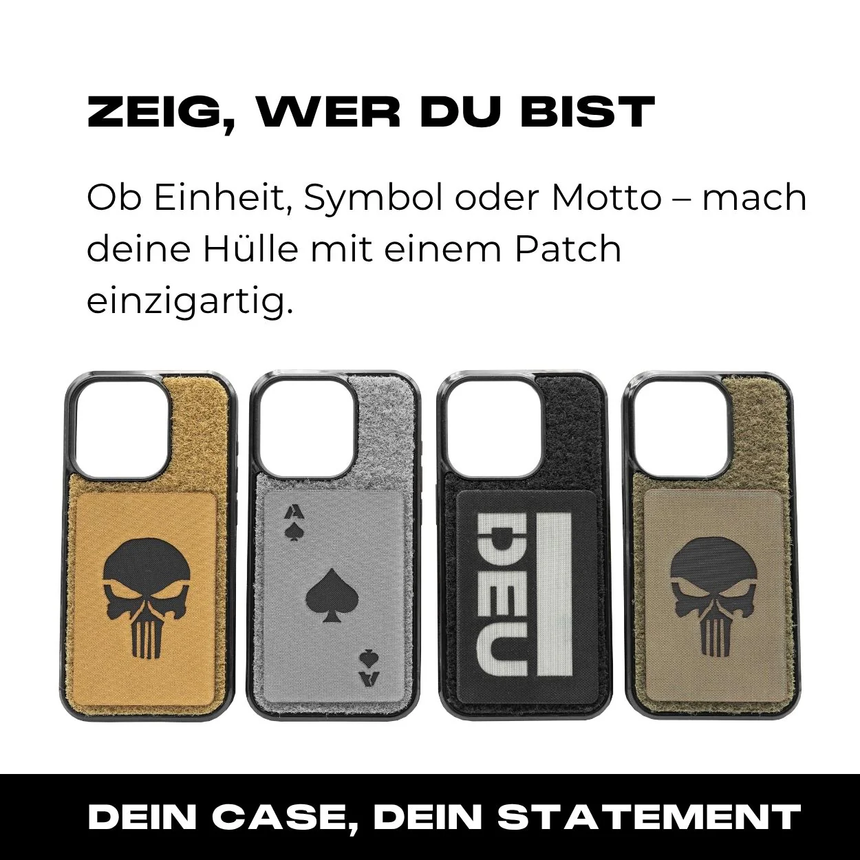 Tactical Case mit schwarzem Flauschklett - iPhone 14 Reihe - Image 4