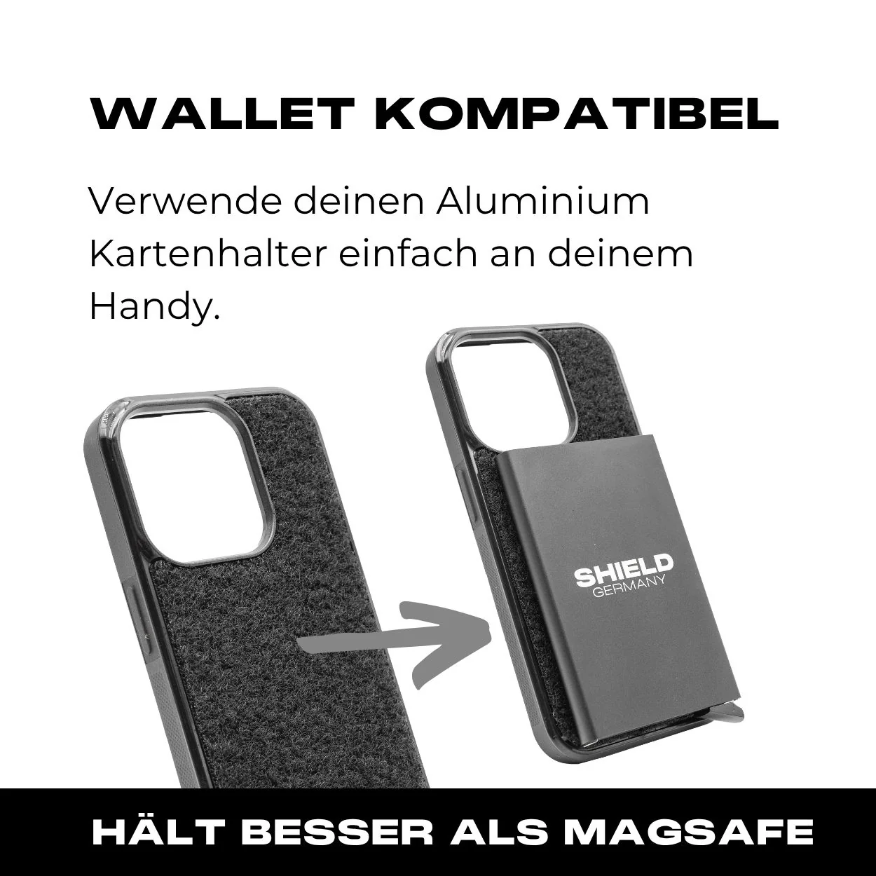 Tactical Case mit schwarzem Flauschklett - iPhone 15 Reihe - Image 5