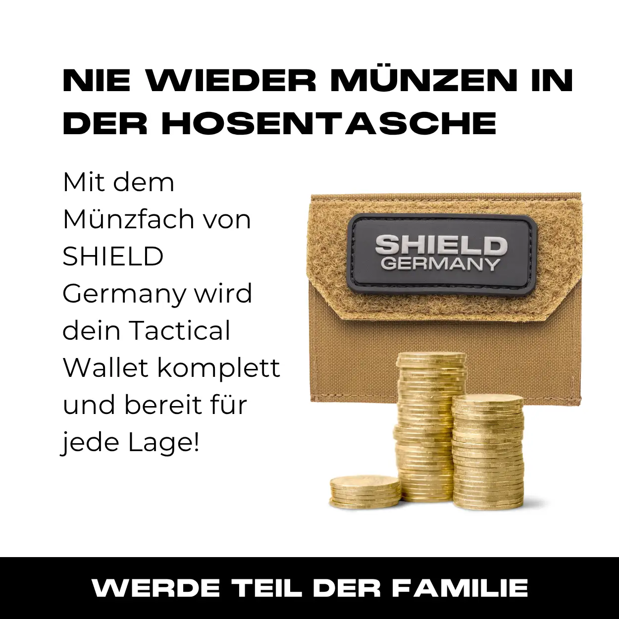 Tactical Wallet Münzfach - Coyote - Image 9